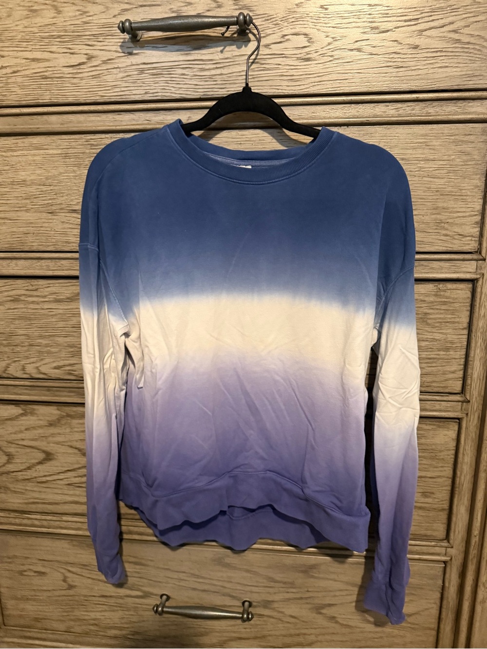 all in motion Ombre Crewneck Sweatshirt - Blue, White, Lavender